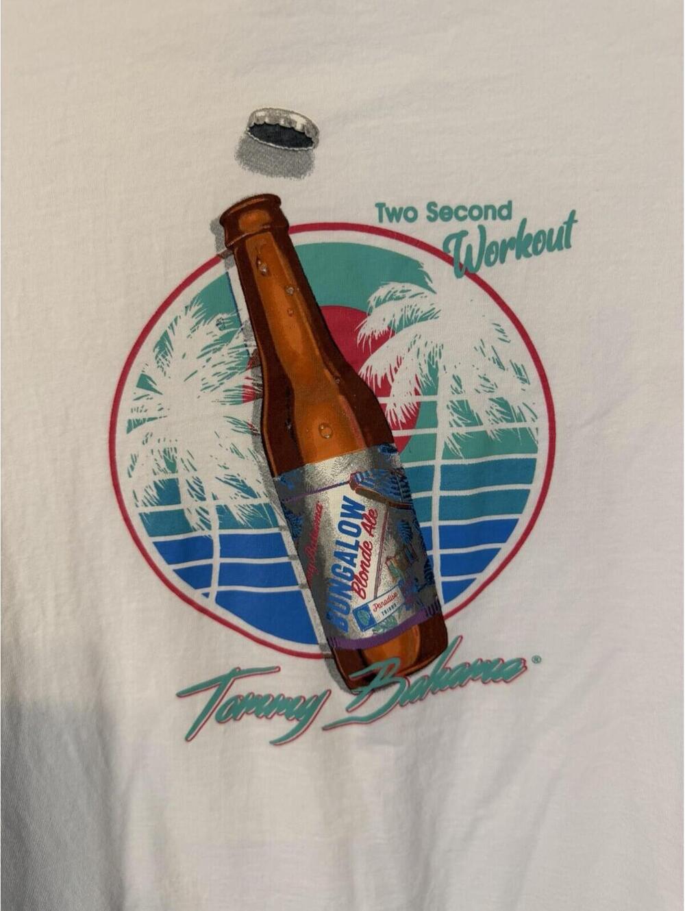 Tommy Bahama Men's 3XL TWO SECOND WORKOUT Tee Beer T-Shirt - Picture 4 of 4